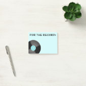 Post-it® Papier Notes Retro Aqua Pour Disque Vinyle (Bureau)