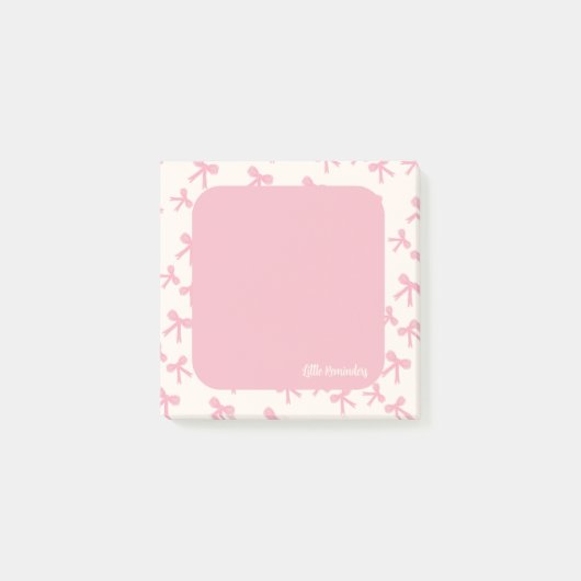 Post-it® Papier-notes rêves à ruban rose (Devant)