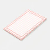 Post-it® Papier notes rose à carreaux chien (Incliné)