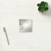 Post-it® Papier notes Roses Blanches Coeurs Dorés (Bureau)