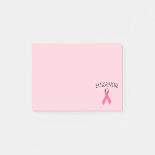 Post-it® Papier-notes ruban de survivant du cancer rose