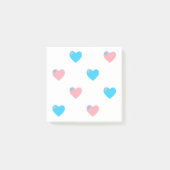 Post-it® Papier notes Trans Pride cœurs (Devant)