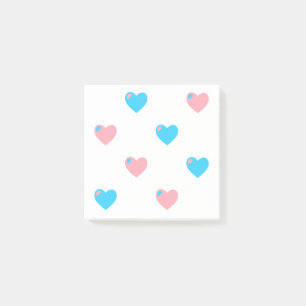 Post-it® Papier notes Trans Pride cœurs