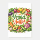 Post-it® Papier-notes « Vegan Hello » (Devant)
