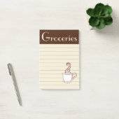 Post-it® Papier notes vintage café épicerie (Bureau)