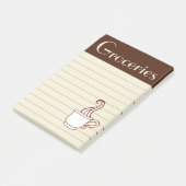 Post-it® Papier notes vintage café épicerie (Incliné)