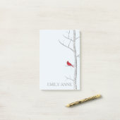 Post-it® Papier notes Winter Birch (Sur un bureau)