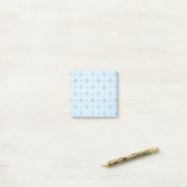 Post-it® Papier peint bleu vintage (Sur un bureau)
