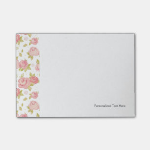Post-it® Papier peint élégant motif de roses roses roses ro