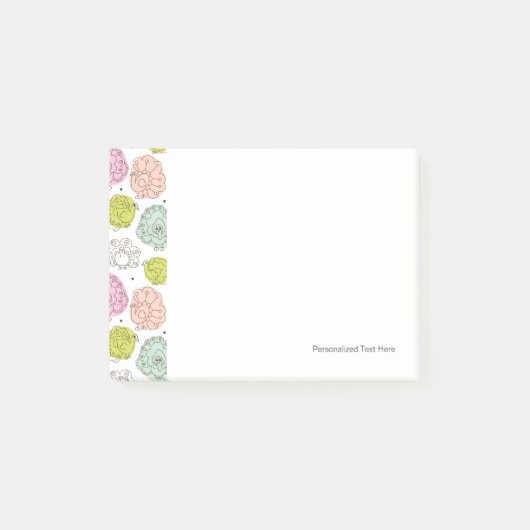 Post-it® papier peint enfants paon vintage (Devant)