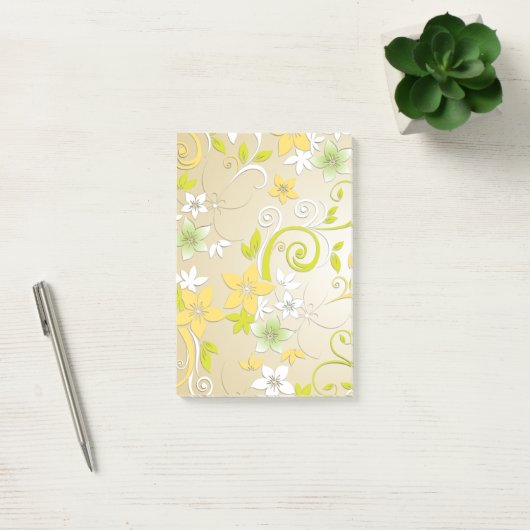 Post-it® Papier peint fleurs 3 (Bureau)