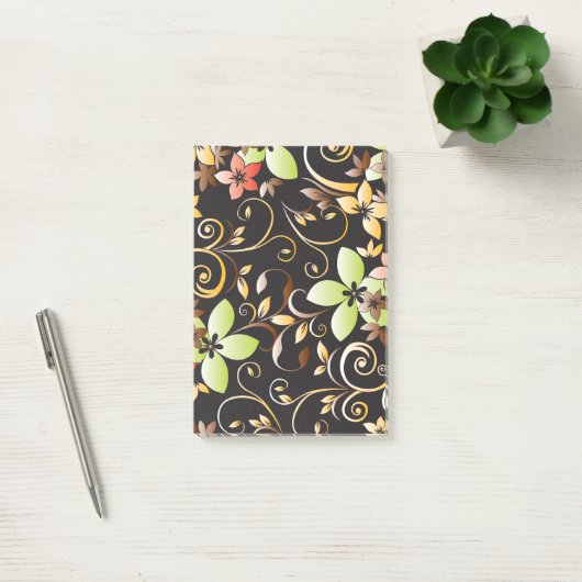 Post-it® Papier peint fleurs 4 (Bureau)