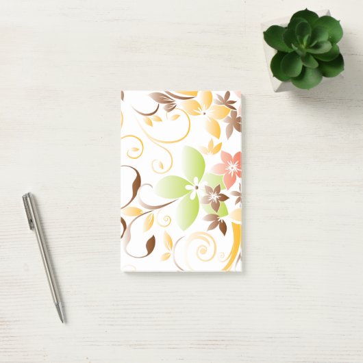 Post-it® Papier peint fleurs 5 (Bureau)