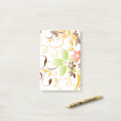 Post-it® Papier peint fleurs 5 (Sur un bureau)