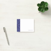 Post-it® Papier peint floral bleu de luxe de damassé (Bureau)