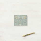 Post-it® Papier peint floral Chèvrefeuille Or de William Mo (Sur un bureau)