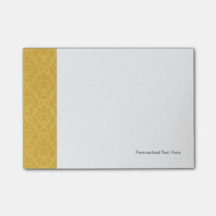 Post-it® Papier peint floral d'or de luxe