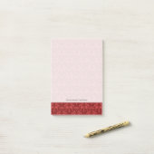 Post-it® Papier peint rouge (Sur un bureau)
