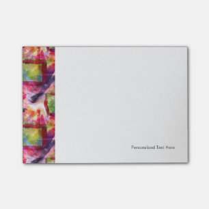 Post-it® Papier peint vert et rouge abstrait