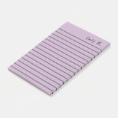 Post-it® Papier personnalisé couleur personnalisée 4x6 lign (Incliné)