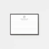 Post-it® Papier personnel minimaliste moderne (Devant)