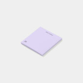 Post-it® Papier personnel simple Monogramme clair violet (Incliné)