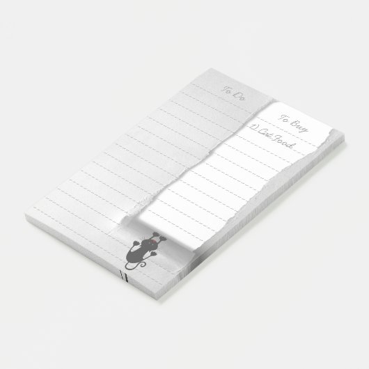 Post-it® Papier violent de chat original drôle (Incliné)