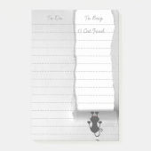 Post-it® Papier violent de chat original drôle (Devant)