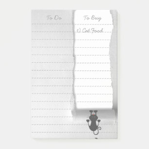 Post-it® Papier violent de chat original drôle
