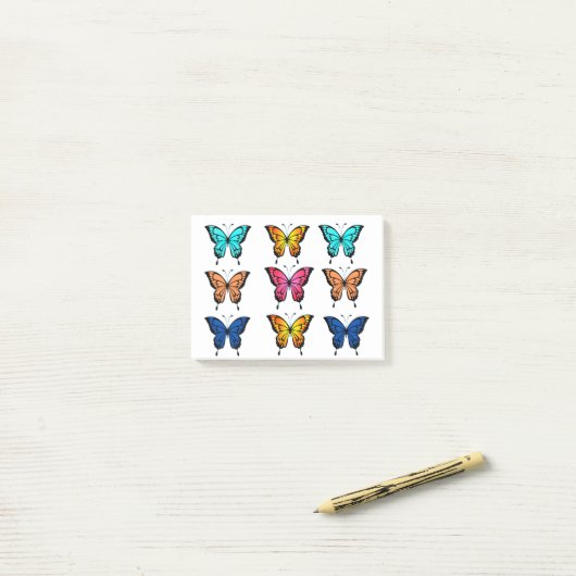 Post-it® papillon (Sur un bureau)