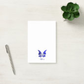 Post-it® Papillon aquarelle bleu profond saturé (Bureau)
