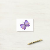 Post-it® Papillon assez rose et pourpre (Sur un bureau)