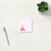 Post-it® Papillon aux fleurs rouges (Bureau)