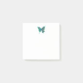 Post-it® Papillon aux plumes de paon vert (Devant)
