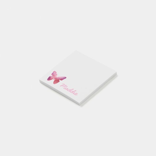 Post-it® Papillon blanc rose (Incliné)