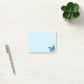 Post-it® Papillon bleu & Confetti or sur bleu clair (Bureau)