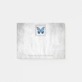 Post-it® Papillon bleu - Notes personnalisées (Devant)