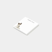 Post-it® Papillon Chien photo Notes postales personnalisées (Incliné)