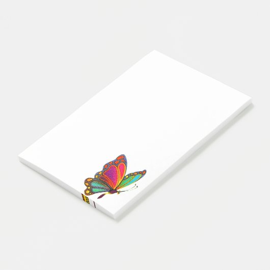Post-it® Papillon d'arc-en-ciel (Incliné)