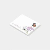 Post-it® Papillon de fleur violette et libellule personnali (Incliné)