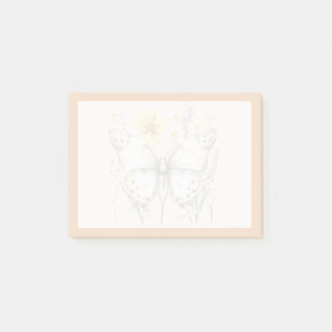 Post-it® Papillon délicat élégant et conception de fleurs s