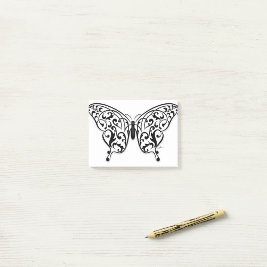 Post-it® Papillon_Design (Sur un bureau)