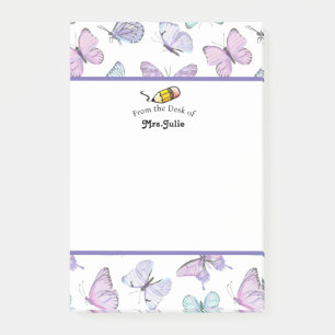 Post-it® Papillon mignon à motif personnalisé