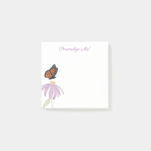Post-it® Papillon monarque à fleurs de cône pourpre