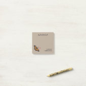 Post-it® Papillon Monarque Orange Inspiration Nature (Sur un bureau)