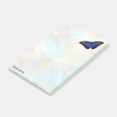 Post-it® Papillon Morpho Bleu Beau Personnalisé (Incliné)