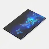 Post-it® Papillon Morpho sur fond sombre (Incliné)