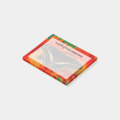 Post-it® Papillon noir Swallowtail sur Gerberia Daisy (Incliné)