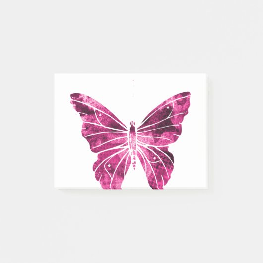 Post-it® Papillon Pink Clipart Cute Flying Wings Nature 1. (Devant)