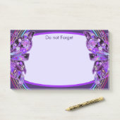 Post-it® Papillon pourpre 31 (Sur un bureau)